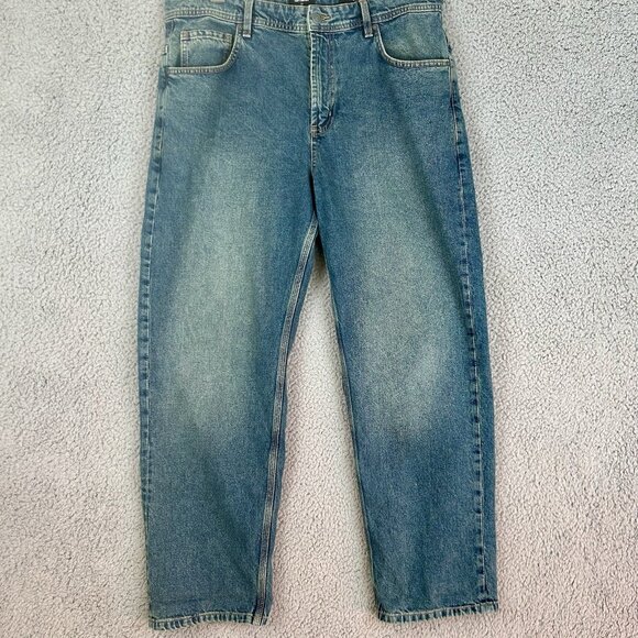 Cotton-On Men's Baggy Denim Jeans US Size 34x30 Wide Leg - Picture 1 of 6
